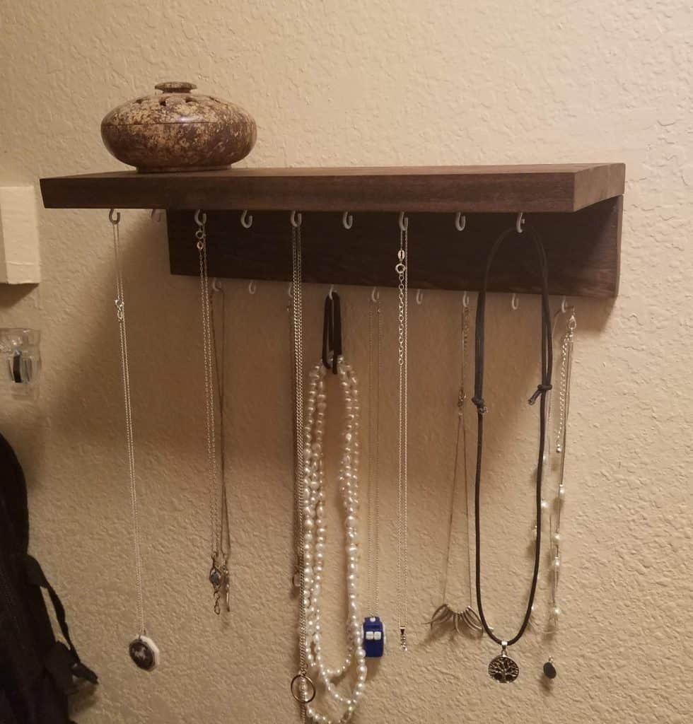 Necklace Hanger when completed