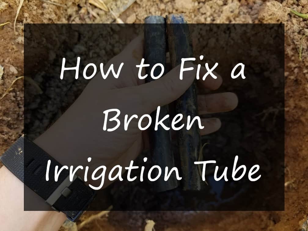 How to fix a Broken Irrigation Tube