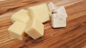 DIY lotion bar recipe - completed bars