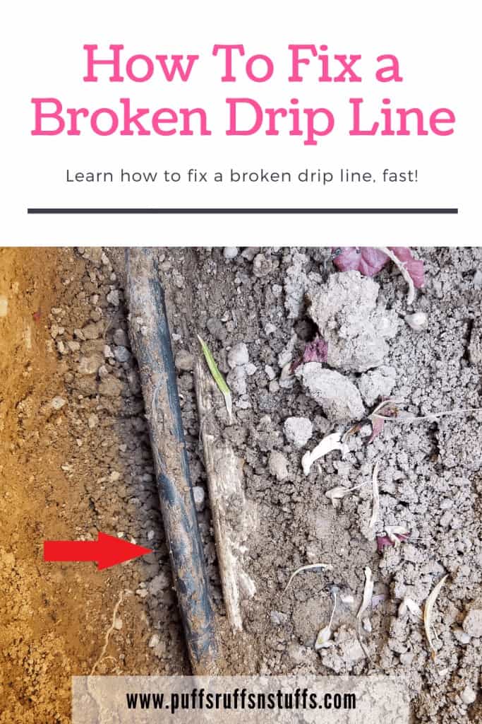 How to fix a broken drip line