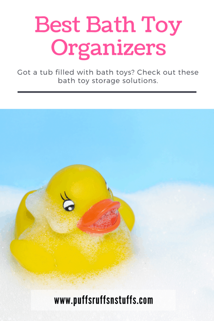 Best Bath Toy Organizers - Got a tub filled with bath toys? Check out these bath toy storage solutions.