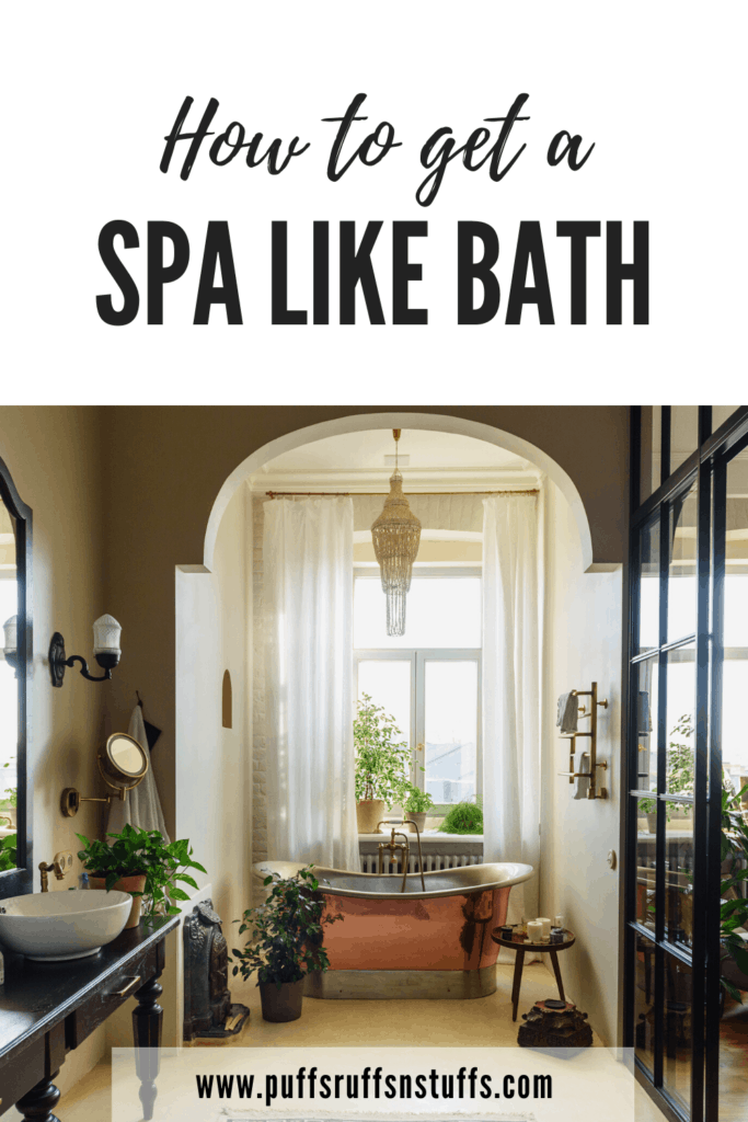 How to get a spa like bathroom - add plants!