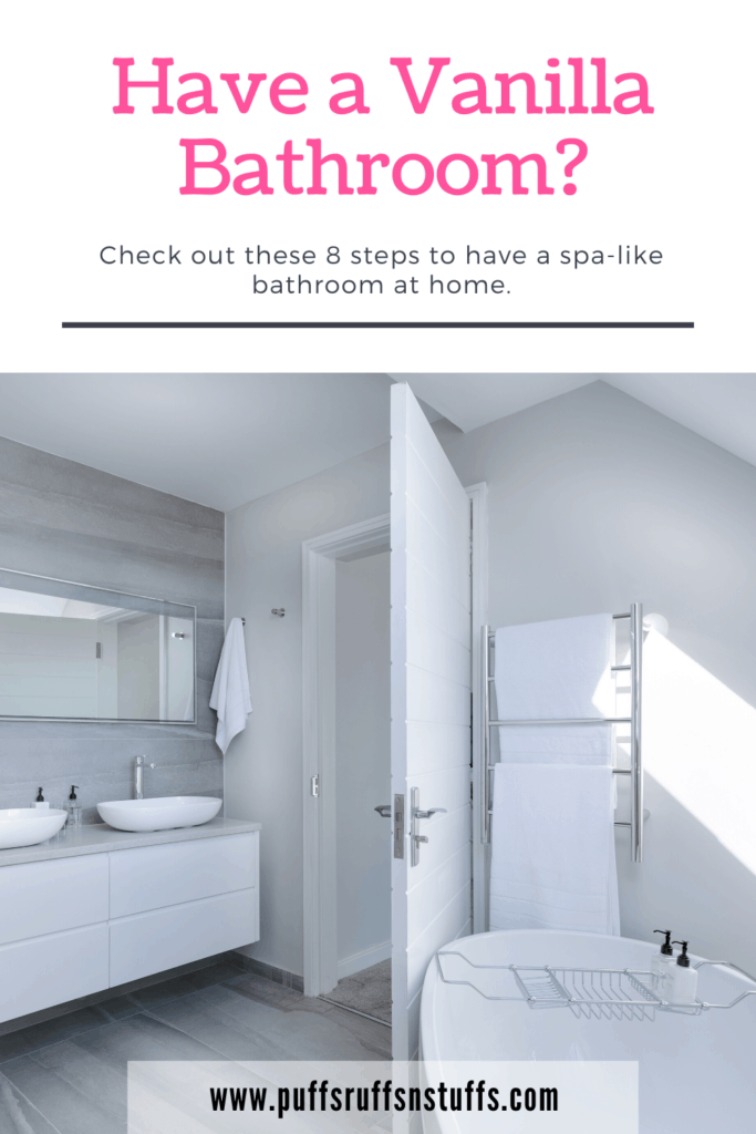 Clean, plain white bathroom.