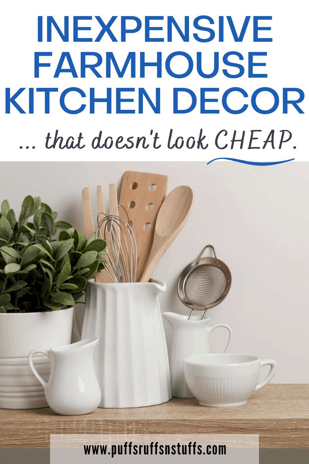 Cheap Farmhouse Kitchen Decor Puffs Ruffs N' Stuffs