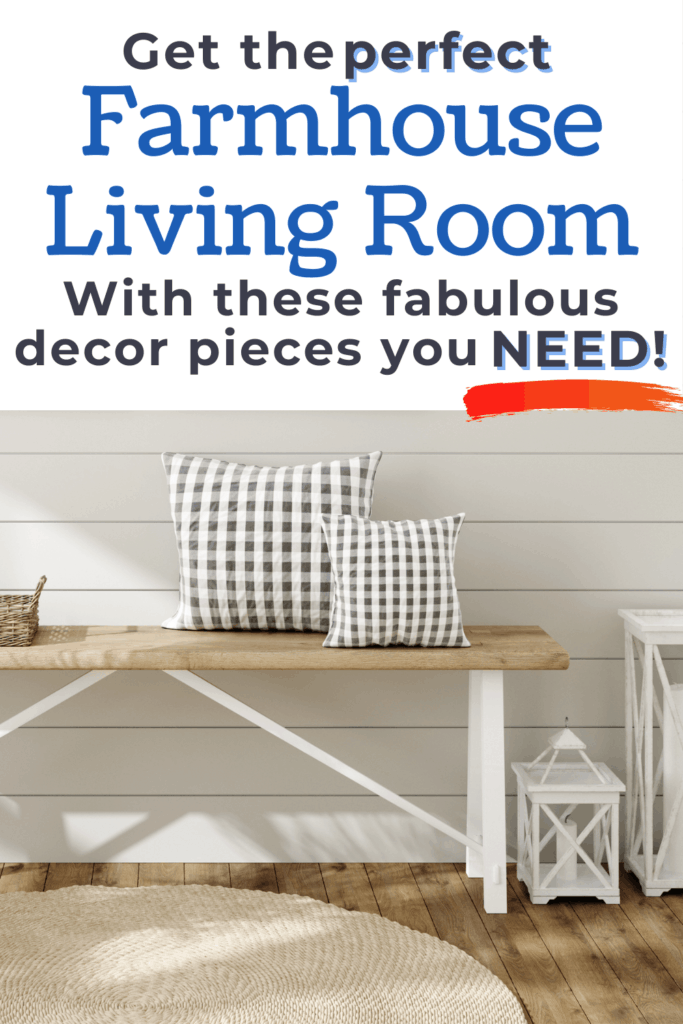 Get the perfect farmhouse living room with these fabulous decor pieces you need! These amazing modern farmhouse living room decor pieces will help you get the country living room you dream of.