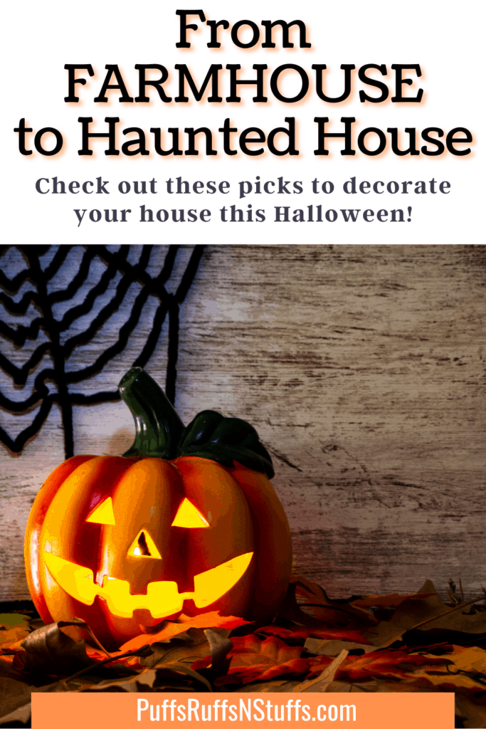 From Farmhouse to Haunted House - check out these picks to decorate your house this Halloween. Find great ways to decorate your house with these Gothic Halloween Decor Pics. Decorate your house for Halloween. Halloween party decor. #AD #Halloween #HalloweenDecor